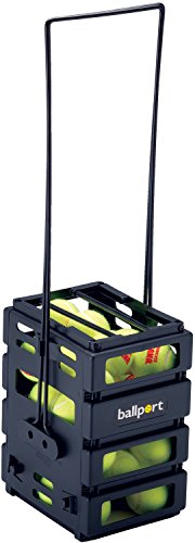 Tourna Mini Ballport Tennis Ball Pick Up Hopper - Black