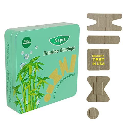 Nepia Hypoallergenic Bamboo Fabric Assorted Shapes Bandages | PFAS