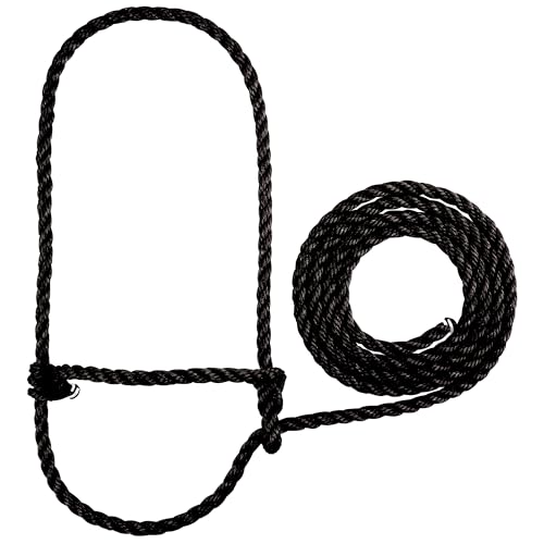 Durable Adjustable Poly Rope Calf Halter with Lead