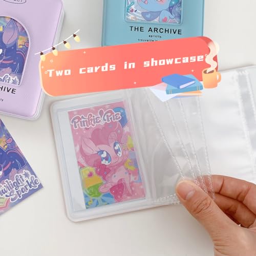 Mini Card Binder - 1-Pocket, 40 Pockets, Blue - Trading Card Holder