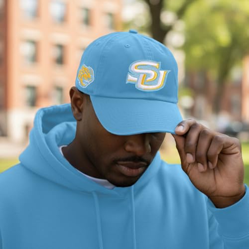 Desert Cactus Southern University Embroidered Baseball Hat (Blue)