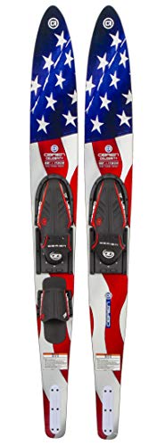 68" Combo Water Skis with Adjustable Bindings - Multicolor
