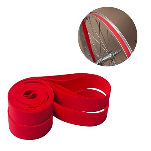 2PCS Puncture Resistant Bicycle Rim Strip Tape for 700C Wheels - Red