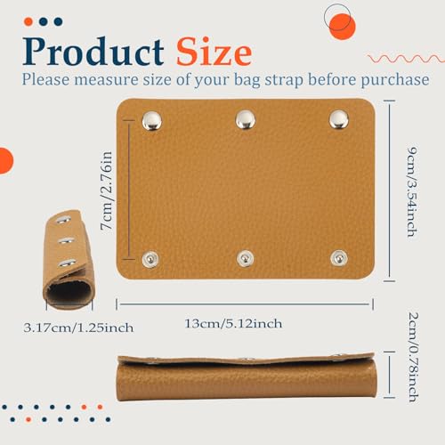Leather Wrap Luggage Grip Protectors - 2-Piece Set, Brown