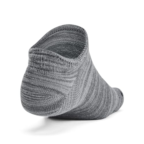Under Armour Unisex Adult Essential No Show Socks 6 Pairs - Castlerock / Anthracite / Large