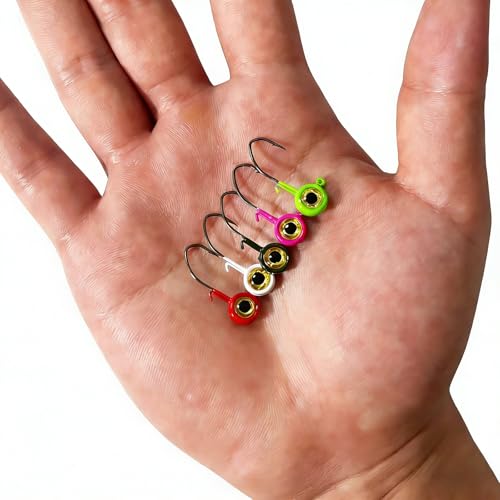 20/40Pcs Crappie Jig Heads for Bass, Perch 1/32-1/8oz