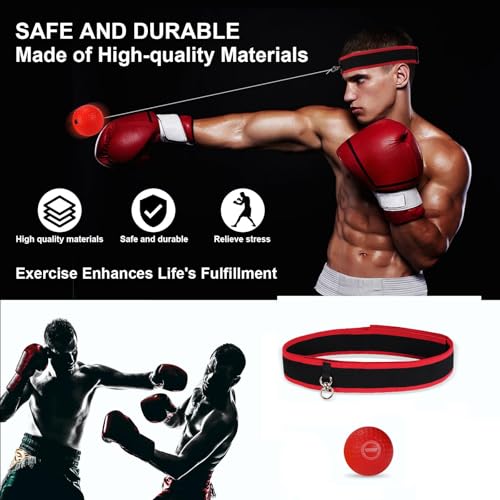 Boxing Reflex Ball with Headband for Speed & Agility Training - 1 Ball