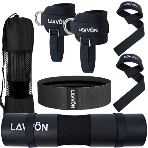 Barbell Pad Set for Hip Thrusts - Black, Weight Lifting Accessories