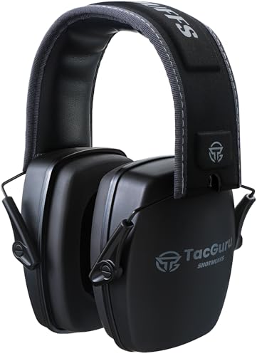 Passive Shooting Ear Protection Earmuffs - NRR 25dB - Black