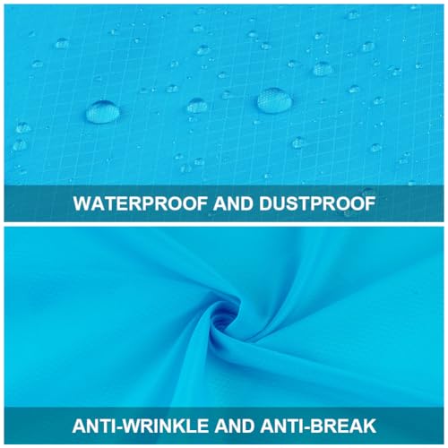 Ainiv Mini Pocket Waterproof Beach & Picnic Blanket 55.1 x 70.8 Inches for 3-5 People, Blue