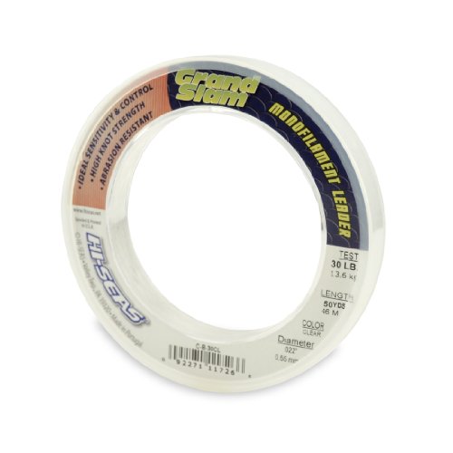 Monofilament Fishing Leader - 50 Yd, 30 Lb, Clear for Freshwater & Saltwater