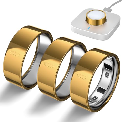 TPU Ring Cover for Oura Ring Gen 4/3 - Gold, Size 8 (3 Pack)