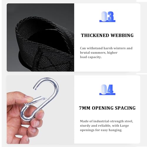 Fitness Cable Pulley Strap for Tricep Extension - Durable Nylon