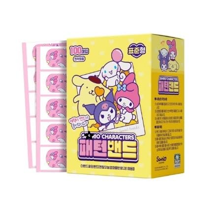 100 Count Cute Kitty Adhesive Bandages - All One Size for First Aid