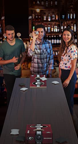 Georgia Bulldogs Tabletop Cornhole Game with Bluetooth Speaker