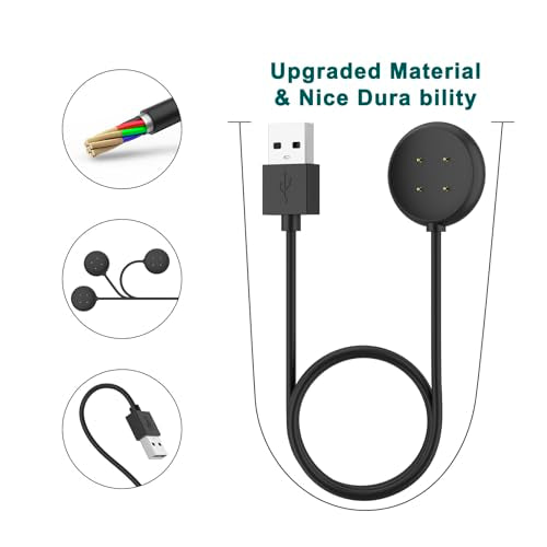 Vancle Black Wall Charger for Google Pixel Watch 3 & 2, Magnetic Dock & USB Cable