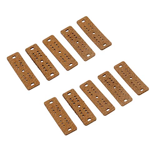 5 Pack Light Soft Microfiber Leather Slingshot Pouches - Brown