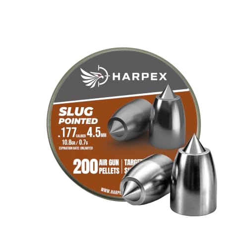 Pointed .177 Cal Airgun Pellets - 200 Count - High-Precision Design