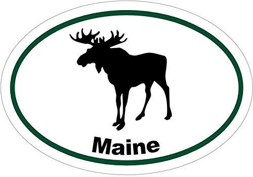 Maine Moose Vinyl Sticker - Durable Bumper Decal