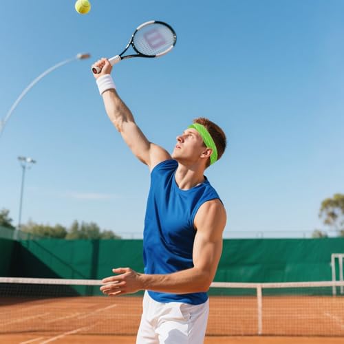 Cooling Headbands for Men & Women - 4 Pack Sweatband Set
