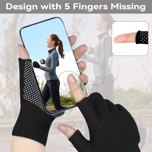 Lightweight Anti-Slip Touchscreen Gloves for Men - Half-Finger