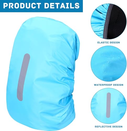 Waterproof Backpack Rain Cover with Reflective Strip - 30-40L