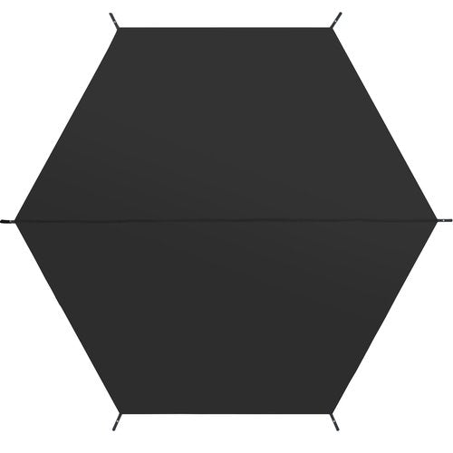 MASTERCANOPY Hexagonal Tent Footprint, 10x10FT Camping Footprint with Storage Bag
