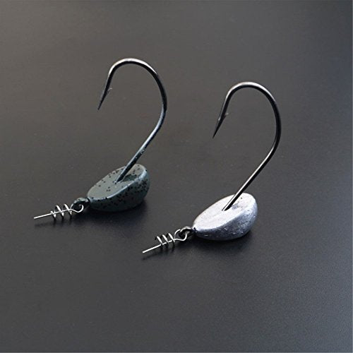 100pcs Spring Twist Lock Fishing Hook Centering Pins - 14mm
