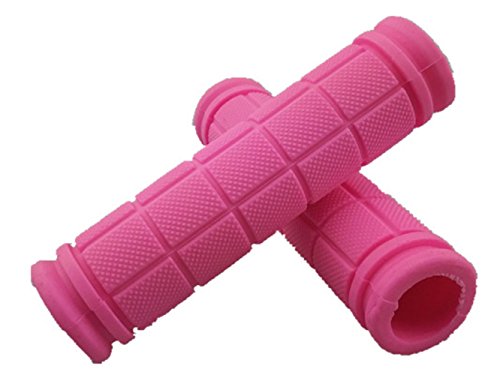 Urban-Style Fixed Gear Handlebar Grips - Hot Pink Rubber MTB