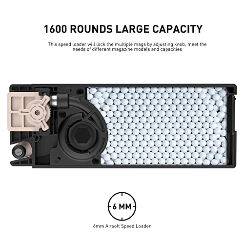 1600-Round Airsoft Speed Loader for 6mm BB Magazines - Fast Loading