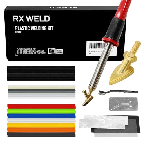RX WELD Plastic Welding Kit,100W Plastic Welder,Plastic Repair Kit for Automotive Car Bumper