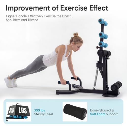 Adjustable Deep Squat Machine for Home Gym - 300 lbs Capacity