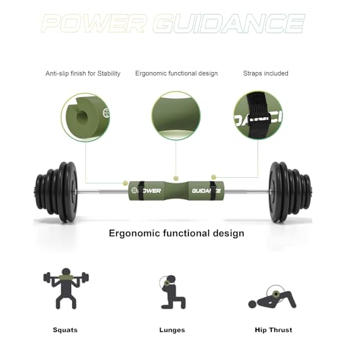 Barbell Squat Pad - Neck & Shoulder Protector for Weight Lifting - Green