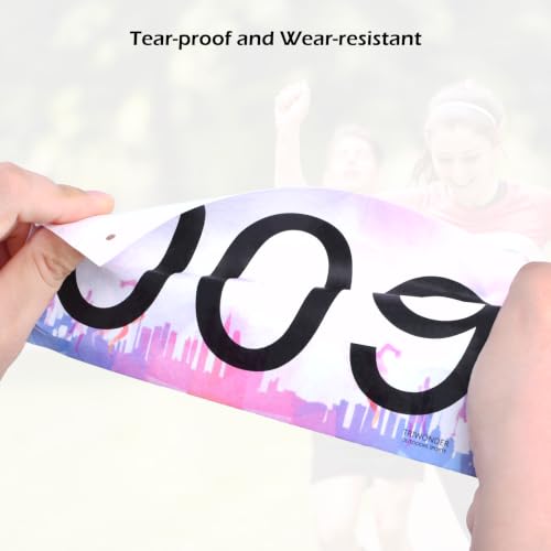 TRIWONDER Race Bibs 4x7 Large 1-500 with Safety Pins Tyvek, Writable Marathon Event Numbers