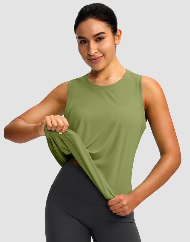 Skiennix Women's Racerback Workout Tank Top - Sleeveless Loose Fit for Yoga & Running
