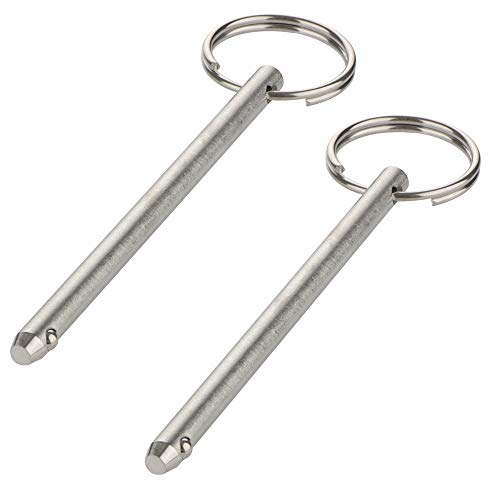 2-Pack Quick Release Pin - 316 Stainless Steel, 6mm Diameter