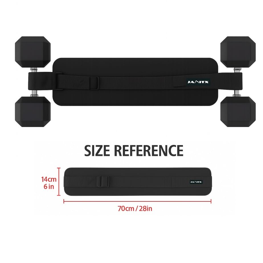 Hip Thrust Belt for Dumbbells - Booty Trainer & Glute Workout Equipment - Booty Belt for Hip Thrust - Yoga Ball - Magnetic Towel – at Home Gym Essentials for Women