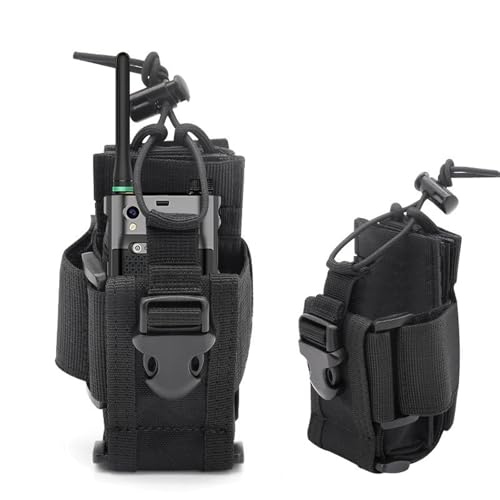 Tactical Molle Radio Holster Pouch - Durable Nylon for Walkie Talkies