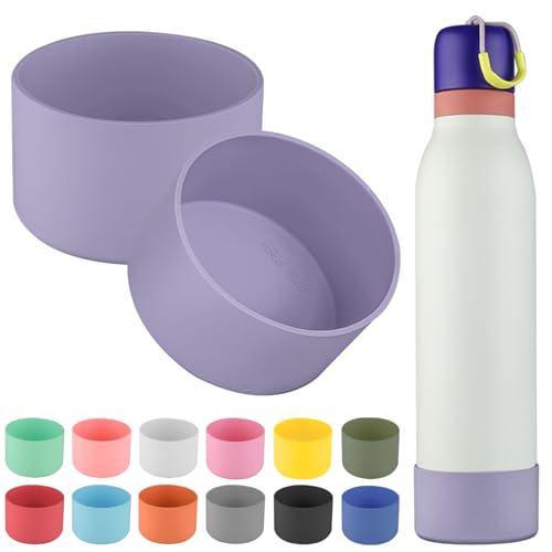 Silicone Boot Sleeve for Owala FreeSip Twist Water Bottle - Purple