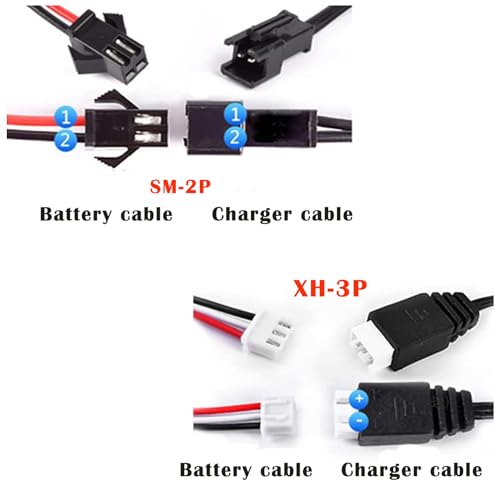 7.4V 2000mAh Rechargeable Battery for Splatter Ball Guns