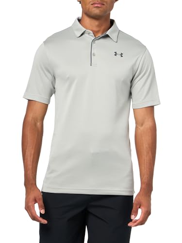 Under Armour Men's Tech Golf Polo - X-Large Titanium Pitch Gray