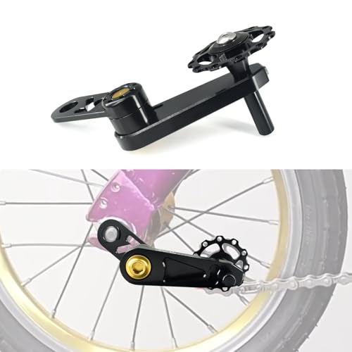 ZLiT Bike Single Speed Chain Tensioner in Black – Aluminum Alloy, CNC Durable