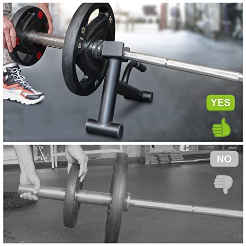 Lovind Deadlift Jack Barbell Stand 600lbs Capacity for Weightlifting Home Gym