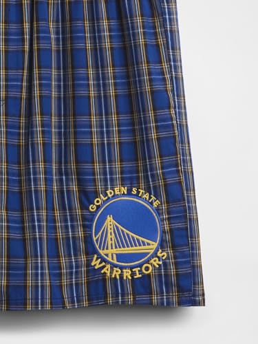 NBA Men's Sleepwear Boxers - Warriors Black, Large