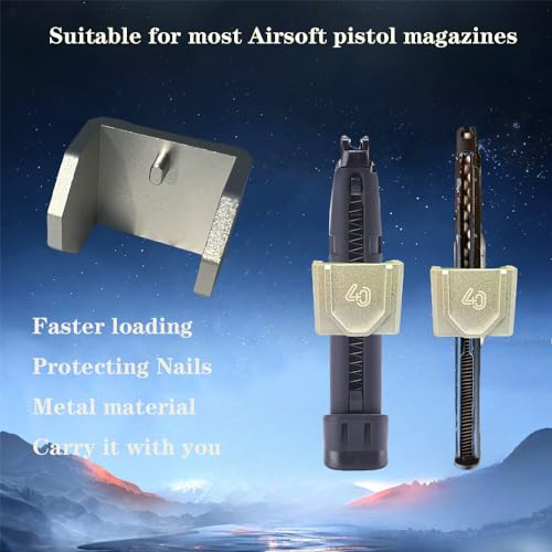 Airsoft Speed Loader for Pistol Magazines - Silvery Alloy