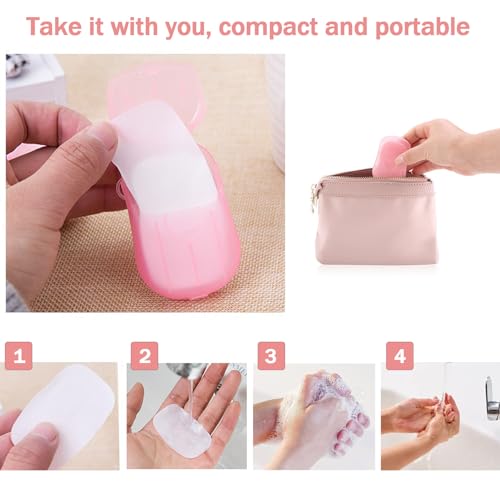 Portable Paper Soap Sheets - 3 Boxes (Lavender, Rose, Tea Leaves) 150 Count