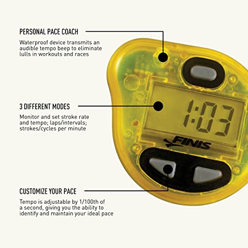 Tempo Trainer Pro - Waterproof Swim Metronome with Adjustable Tempo