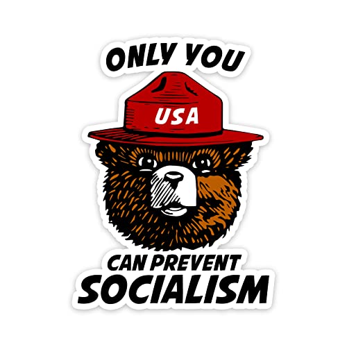 Socialism Prevention Parody Vinyl Sticker - 5.5" Wide