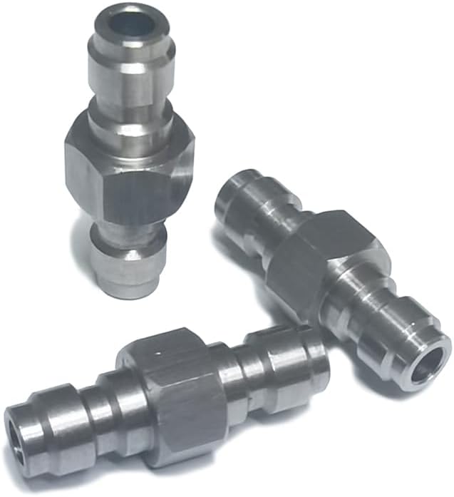 Skiennix Air Compressor Quick Disconnect Plug Coupler - 8mm Male Adapter Fittings for High Pressure PCP & Paintball