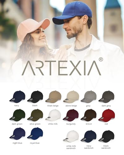 Artexia Beige Baseball Cap for Men & Women 100% Cotton Cooling Hat